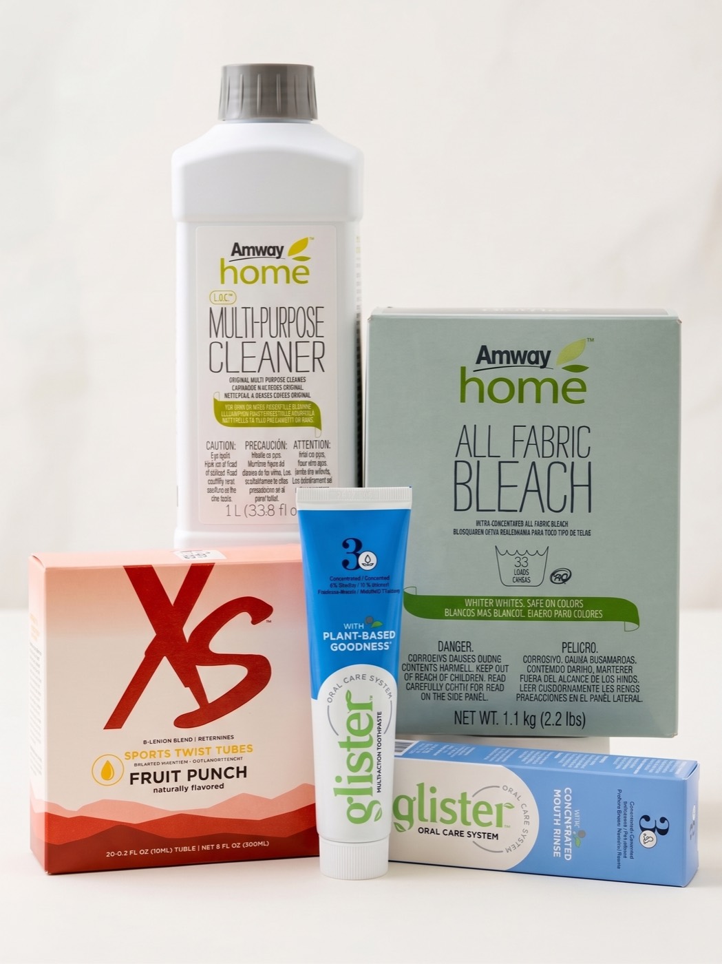 Productos para el hogar Amway y Glister
